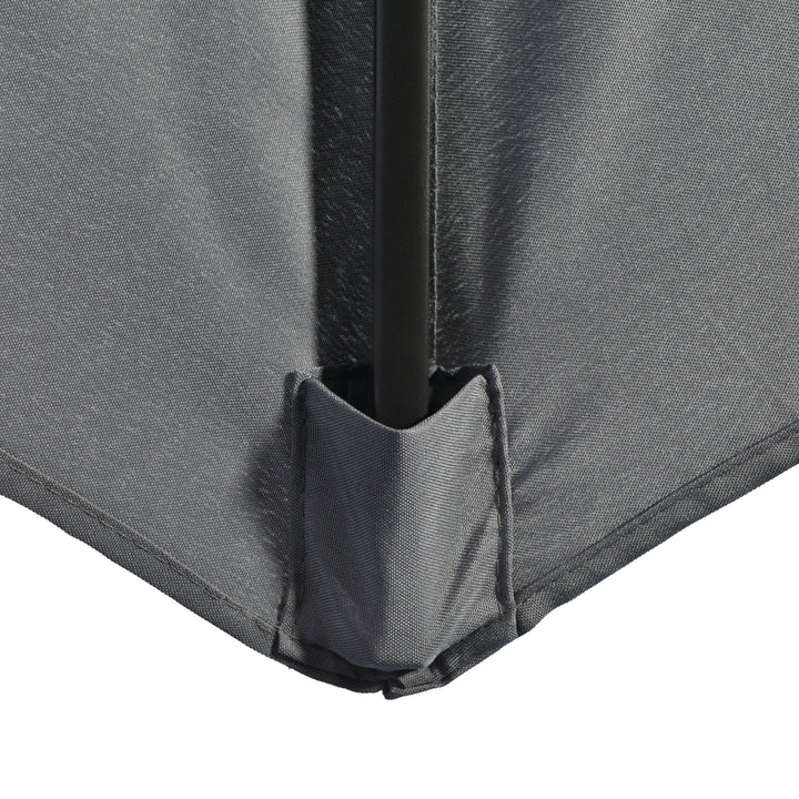 Garden Parasol Umbrella, Outdoor Market Table Umbrella Sun Shade Canopy with 8 Ribs,