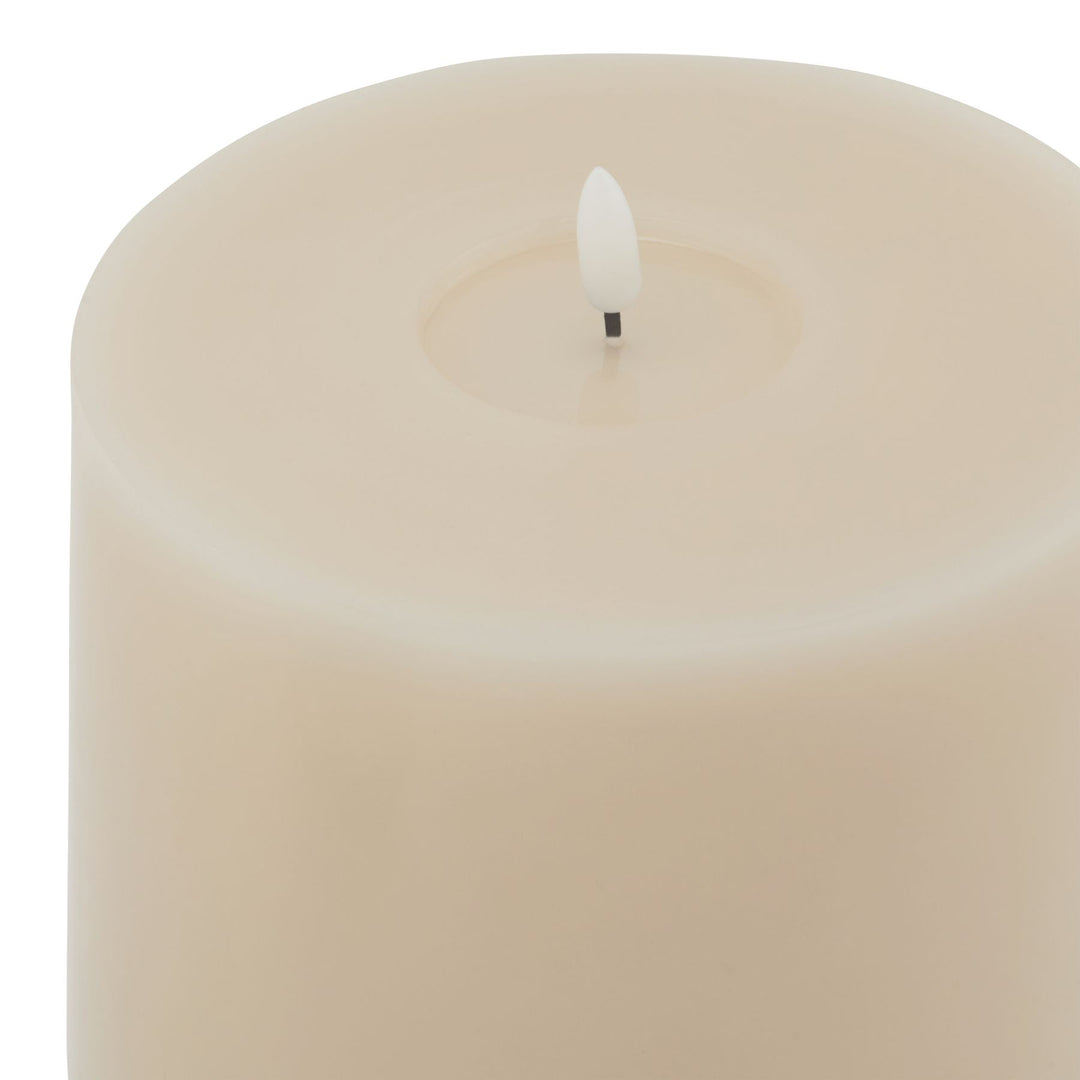 Luxe Melt Effect 6x8 Taupe LED Wax Candle