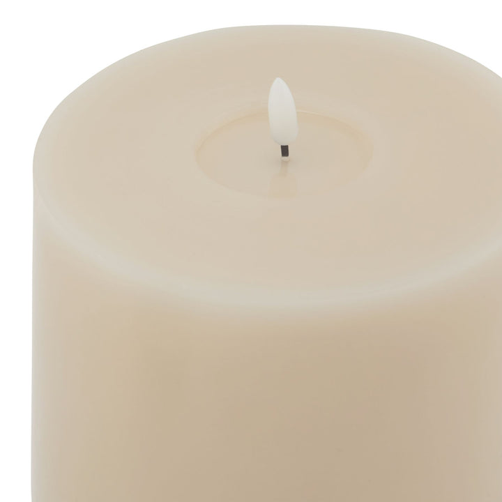 Luxe Melt Effect 6x8 Taupe LED Wax Candle