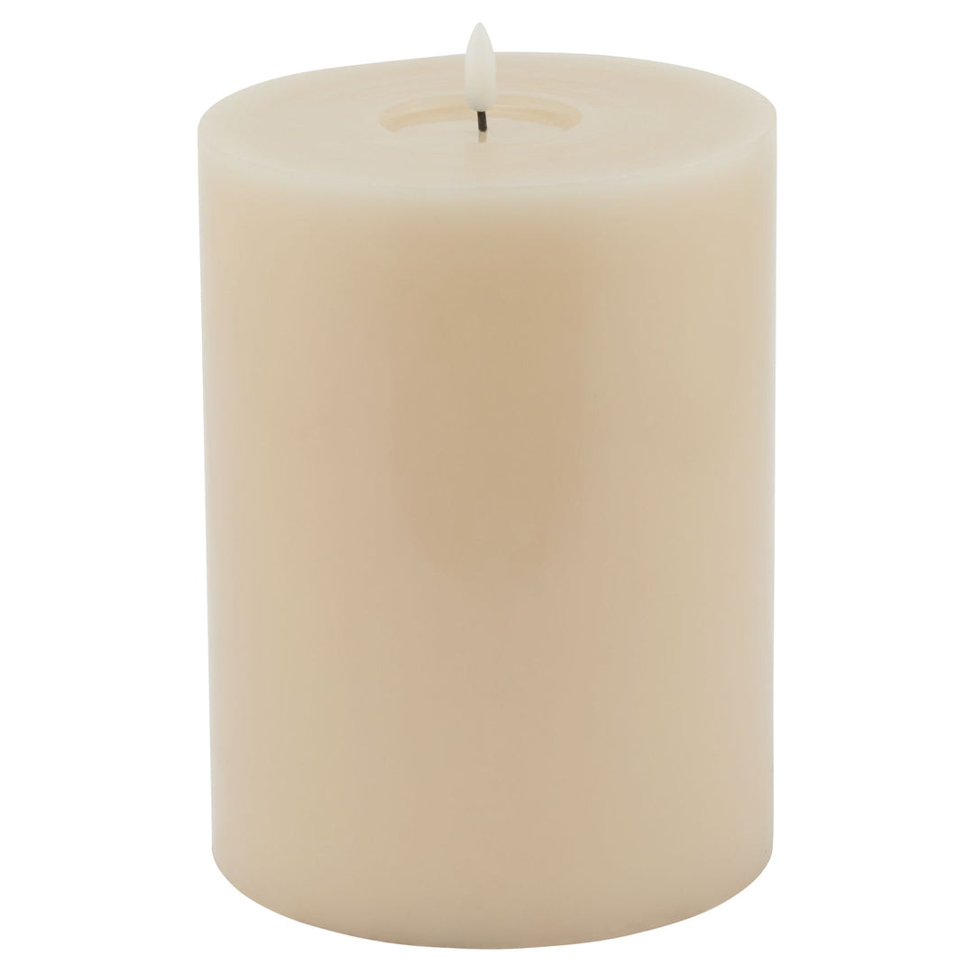 Luxe Melt Effect 6x8 Taupe LED Wax Candle