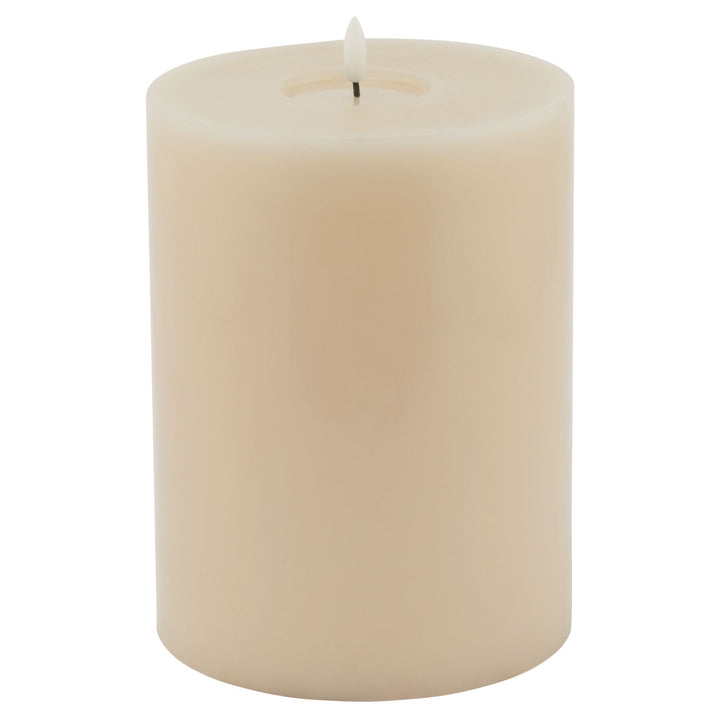 Luxe Melt Effect 6x8 Taupe LED Wax Candle