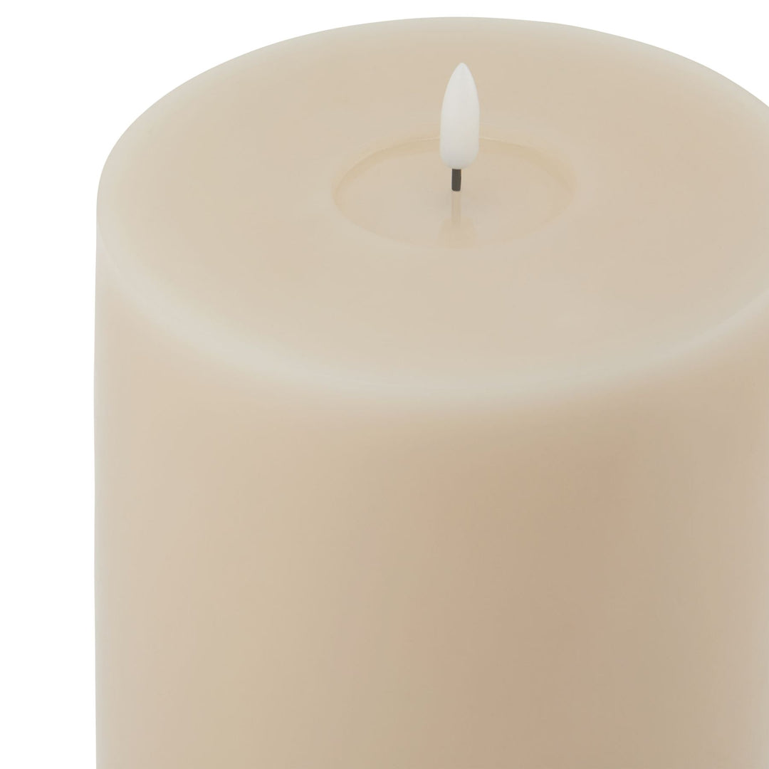 Luxe Melt Effect 6x12 Taupe LED Wax Candle
