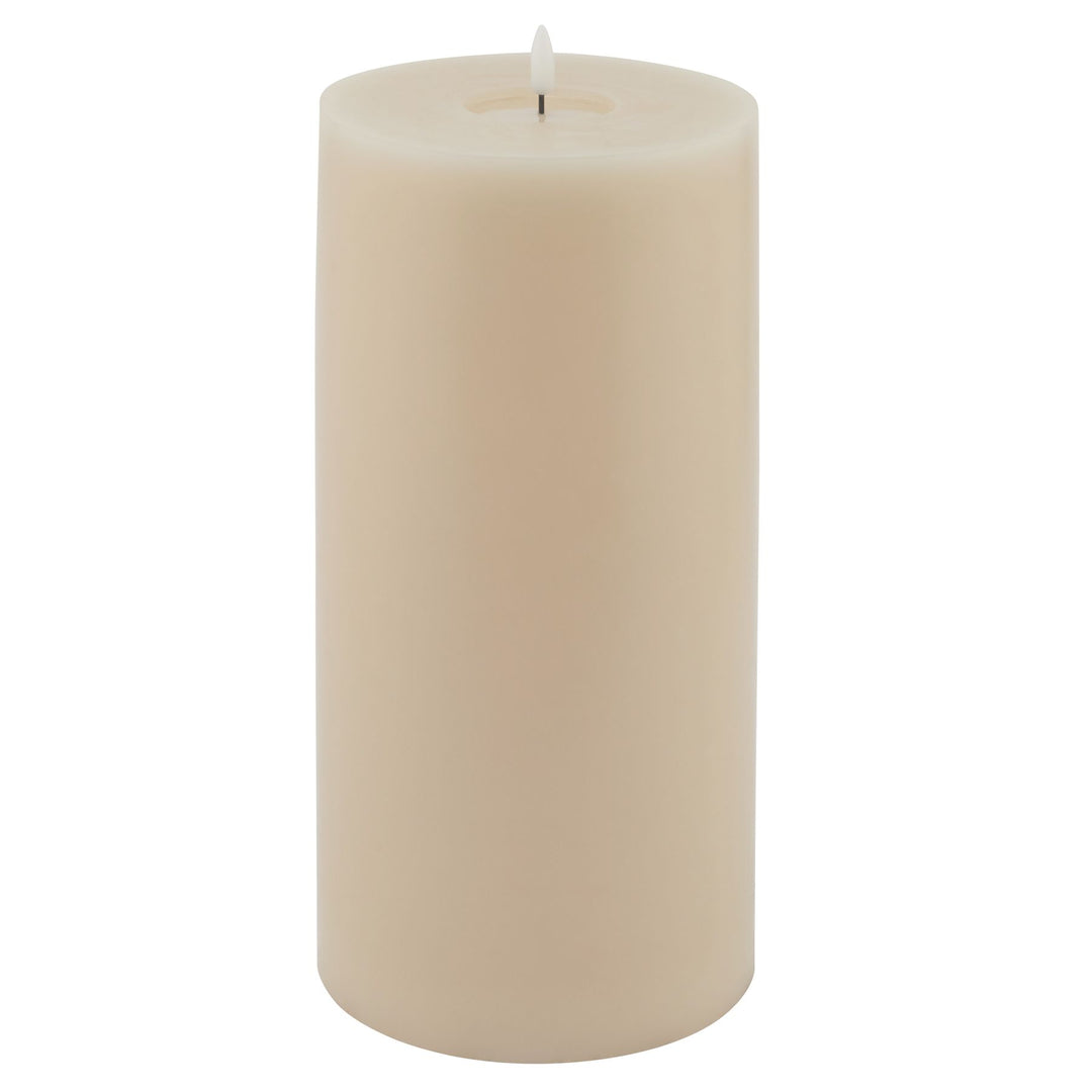 Luxe Melt Effect 6x12 Taupe LED Wax Candle