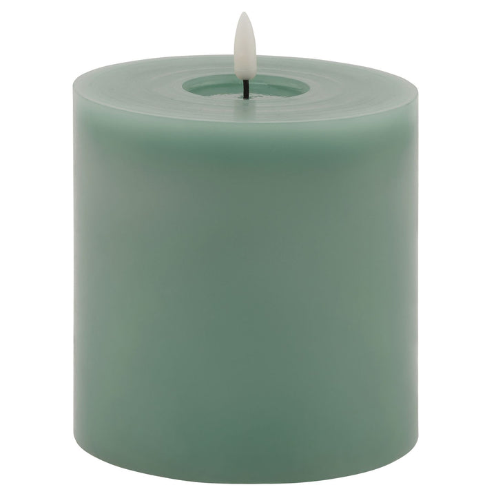 Luxe Melt Effect 5x5 Sage LED Wax Candle