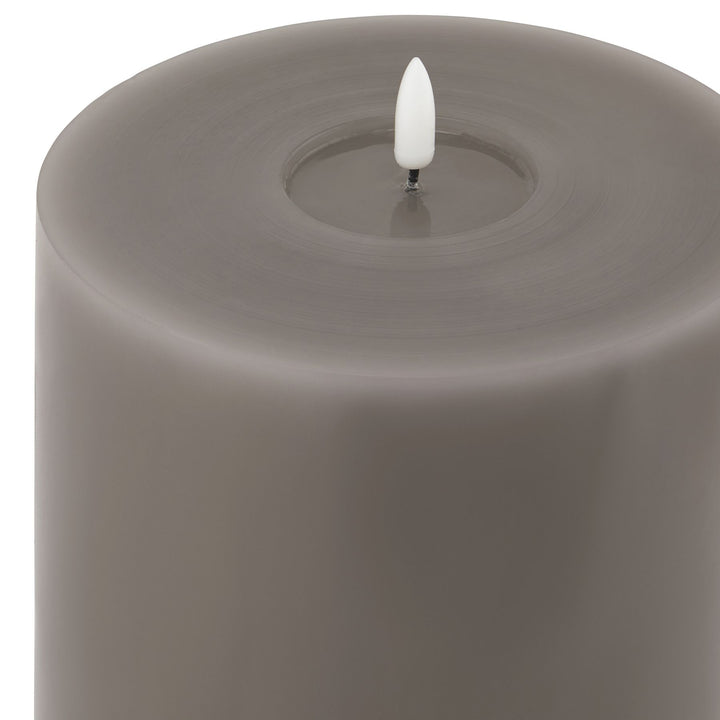 Luxe Melt Effect 6x12 Grey LED Wax Candle