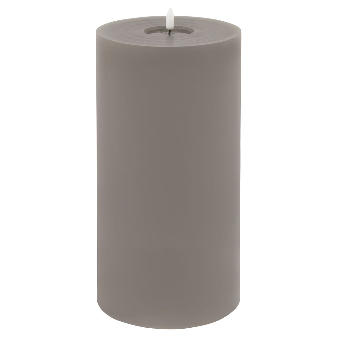 Luxe Melt Effect 6x12 Grey LED Wax Candle