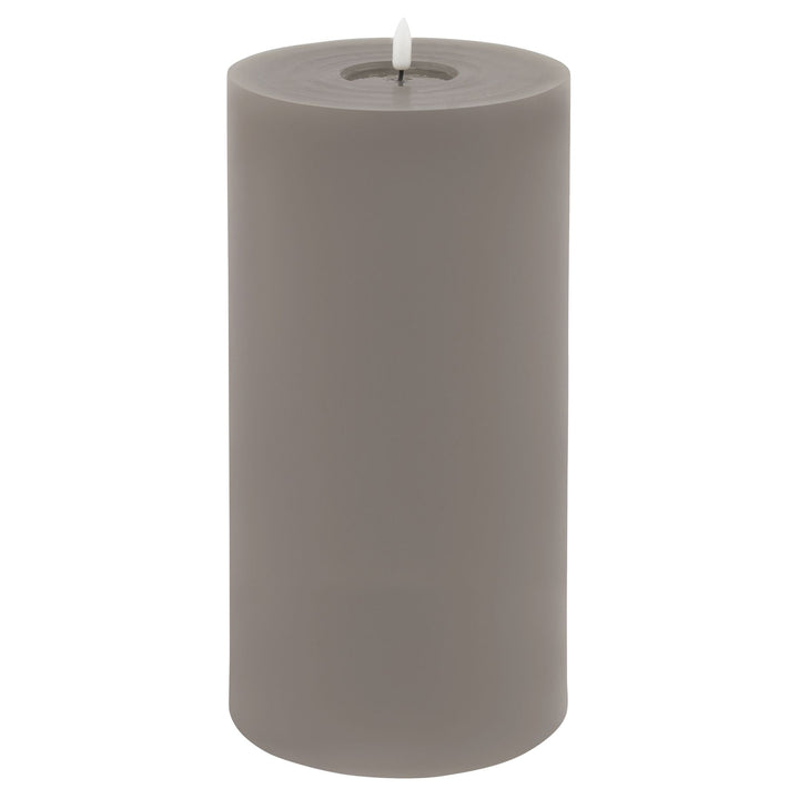 Luxe Melt Effect 6x12 Grey LED Wax Candle