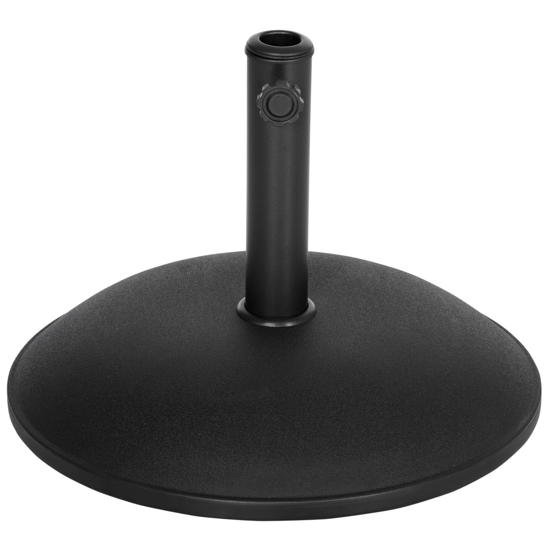 20kg Parasol Base Heavy Duty Cement Umbrella Base Round-Grey/Black