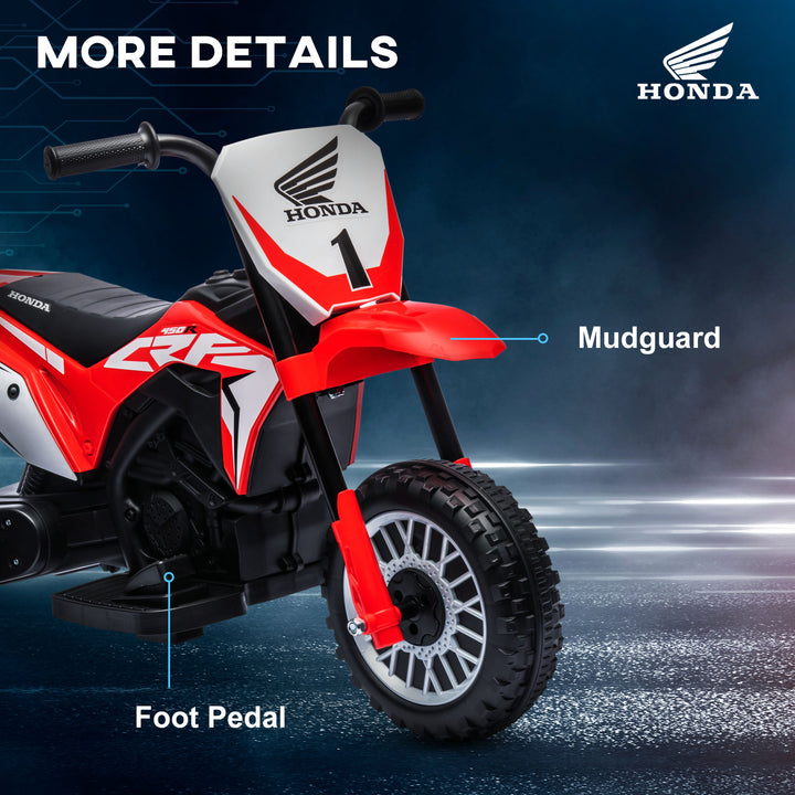 Kids Motorbike, 3 Wheels Kids Electric Bike with Horn-Red