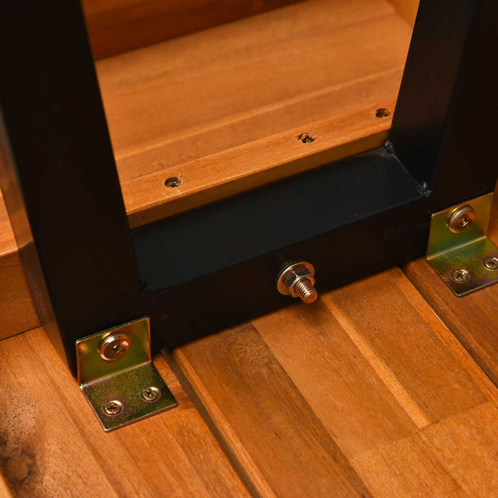 Outsunny 3 Pieces Set, Acacia-Natural Wood Colour