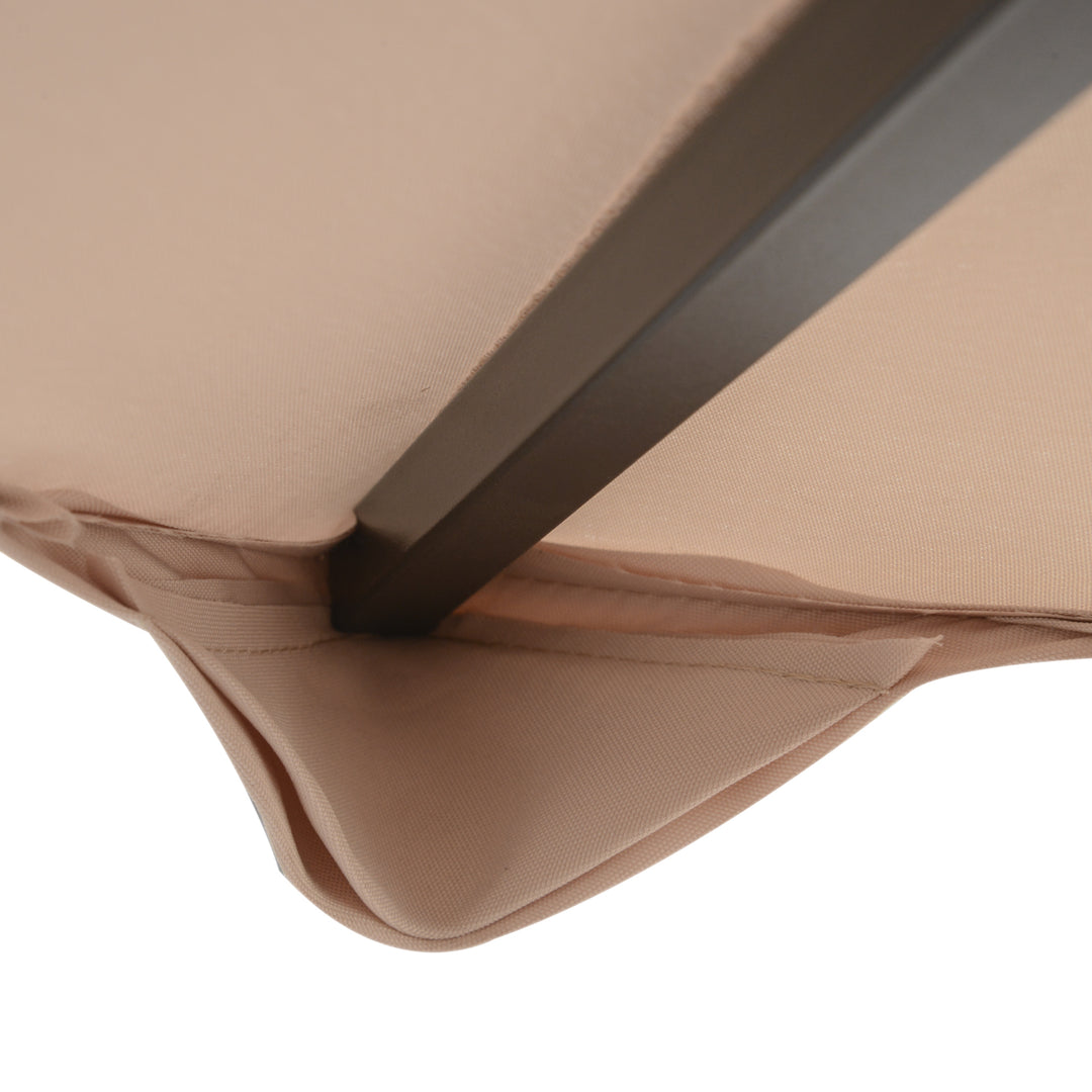 Outsunny 3 x 3(m) Canopy Top Cover Double Tier Gazebo Gazebo Replacement Pavilion Roof Deep Beige (TOP ONLY)
