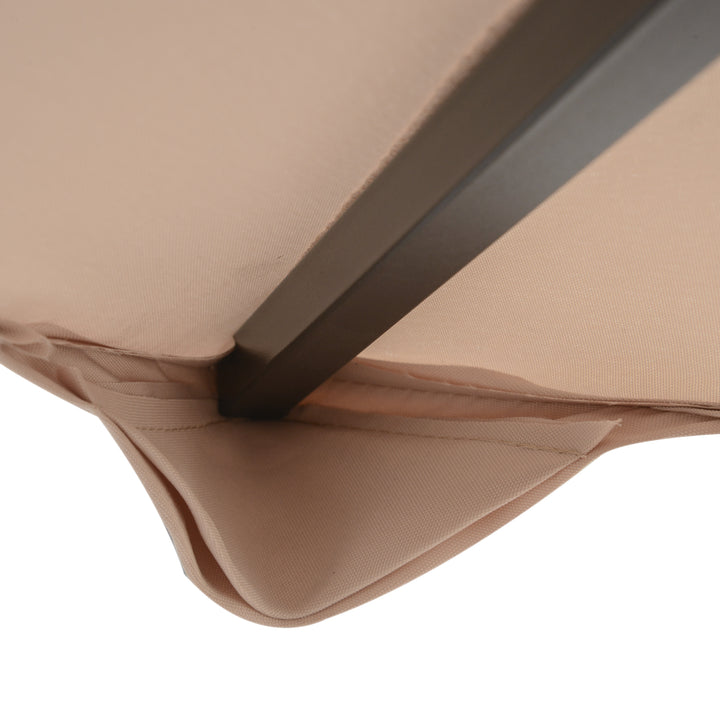 Outsunny 3 x 3(m) Canopy Top Cover Double Tier Gazebo Gazebo Replacement Pavilion Roof Deep Beige (TOP ONLY)
