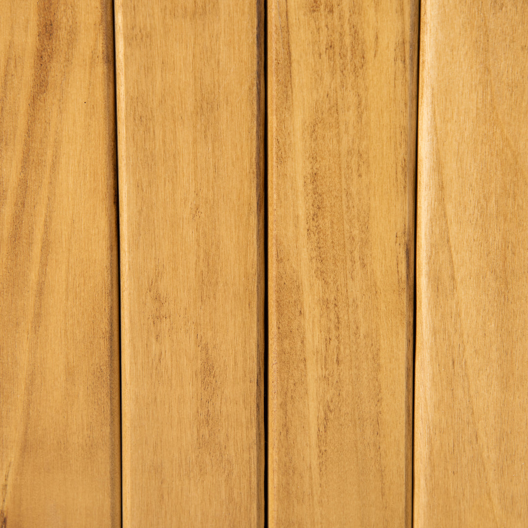 Outsunny 2 Seater Wood Garden Storage Bench, Outdoor Storage Box, Patio Seating Furniture, 125 x 68.5 x 97cm, Natural