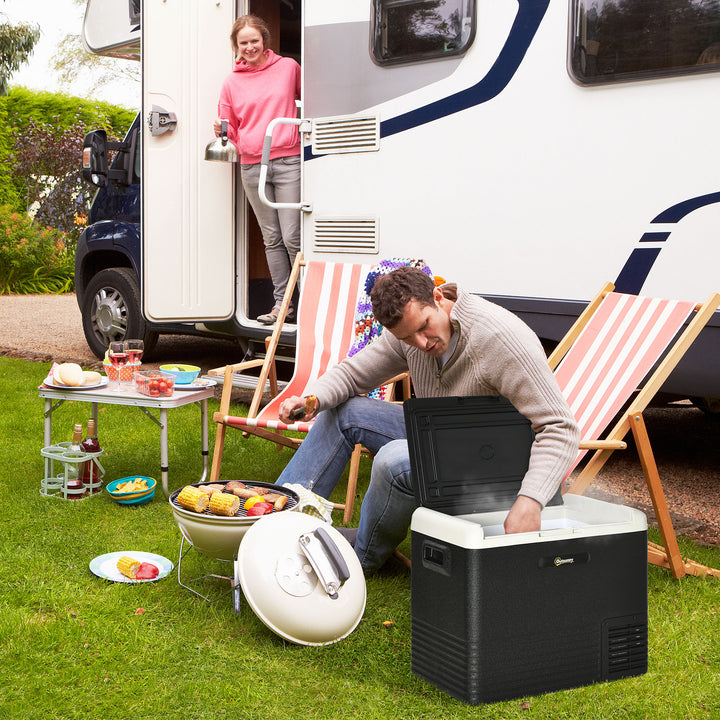 50L Car Refrigerator Portable Car Fridge Freezer, Electric Cooler for Camping