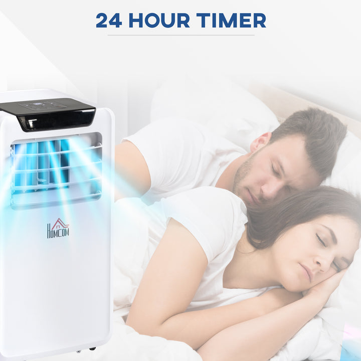 10000 BTU Mobile Portable Air Conditioner Cooling Dehumidifying Unit with remote, White