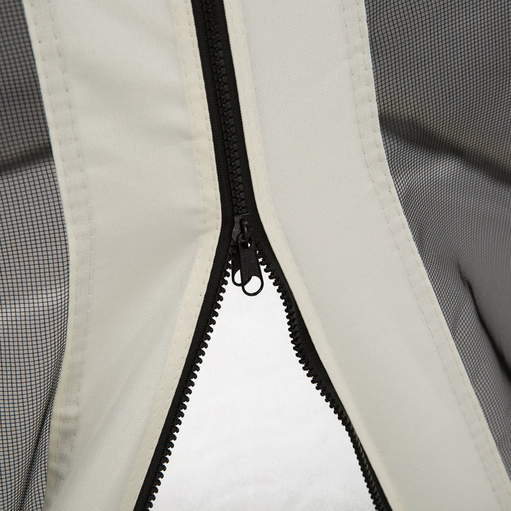 Outsunny Replacement Mesh Mosquito Netting Screen Walls for 10 x 10ft Patio Gazebo, 4-panel Sidewalls with Zippers (Wall Only, Canopy Not Included)