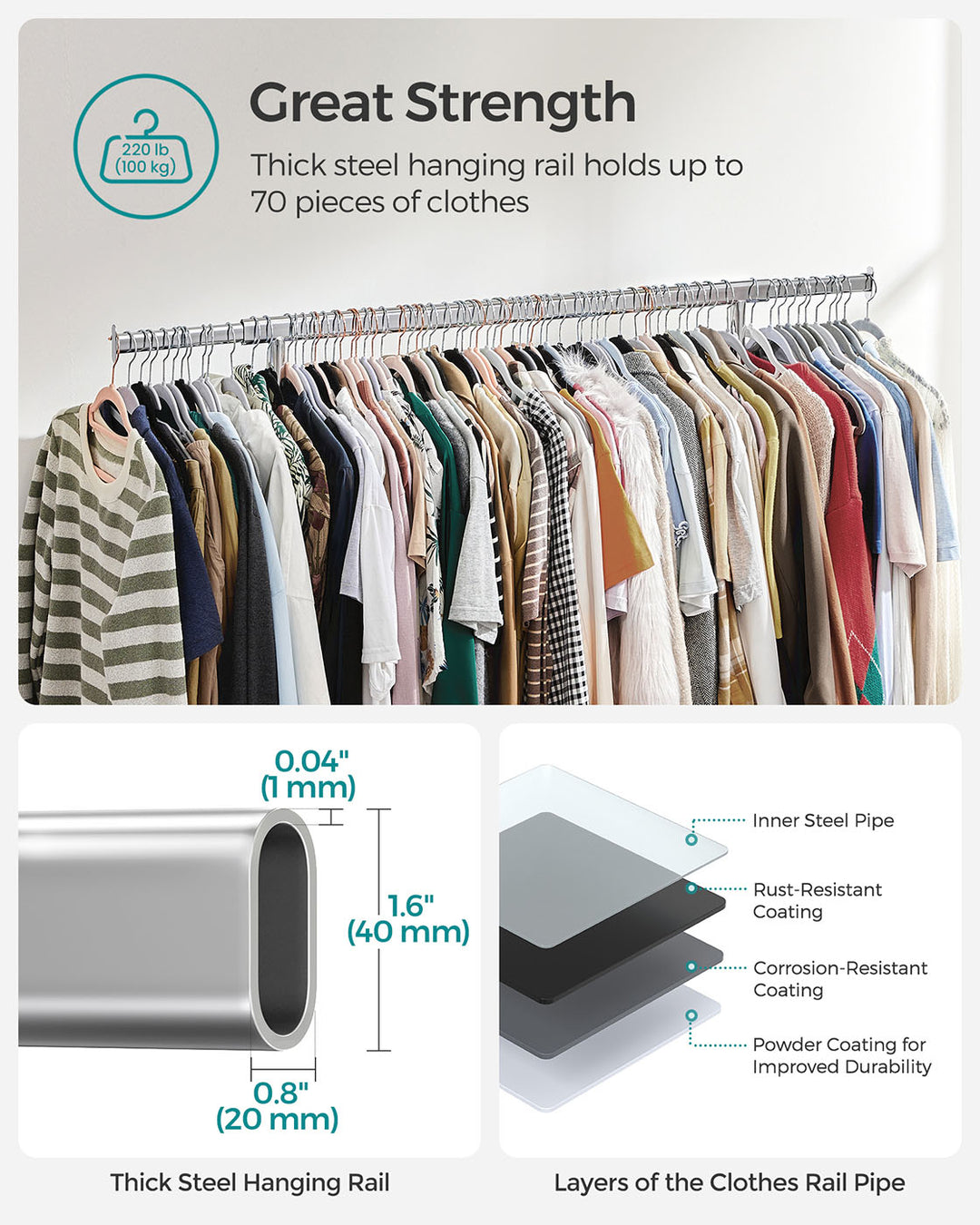 Heavy Duty Clothes Rack