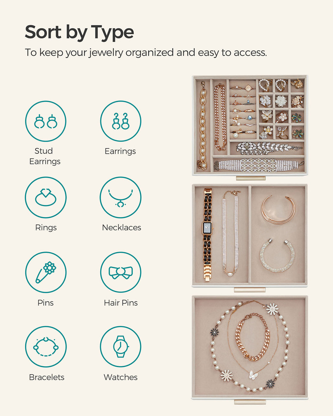 3-Layer Jewellery Box