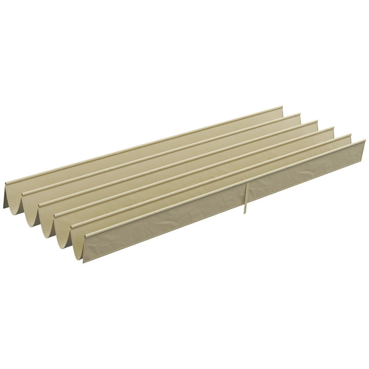 Retractable Pergola Shade Cover, Replacement Canopy for 4 x 3m Cover - Beige
