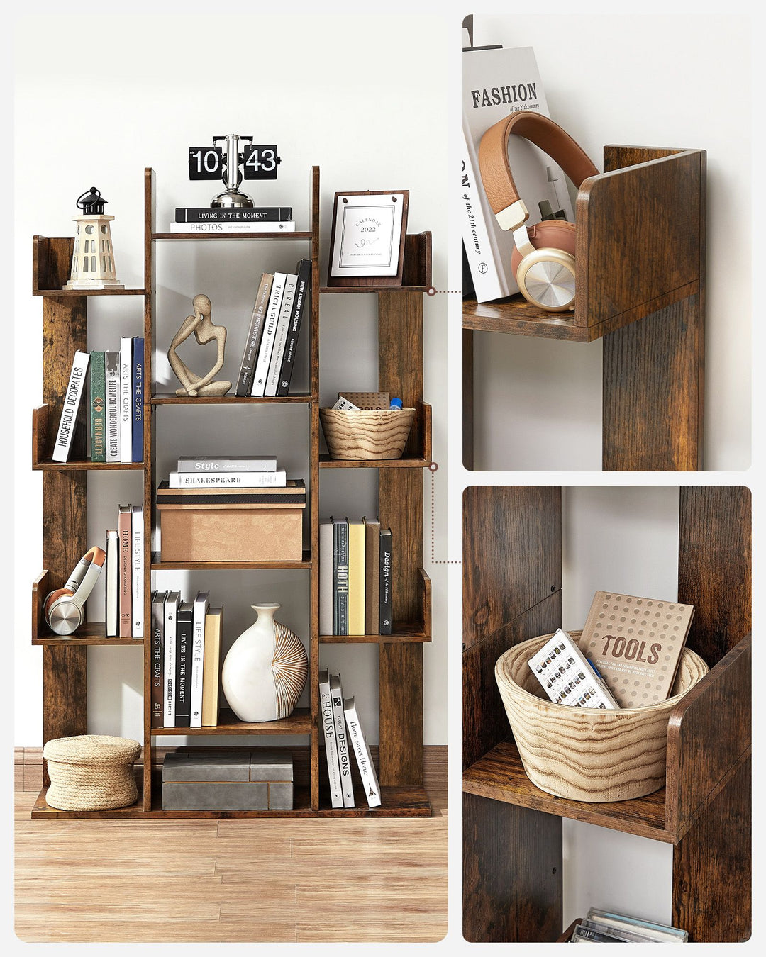 13 Storage Shelves Bookshelf