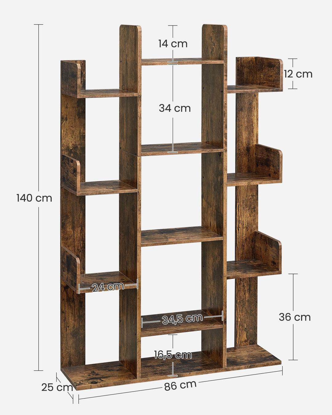 13 Storage Shelves Bookshelf