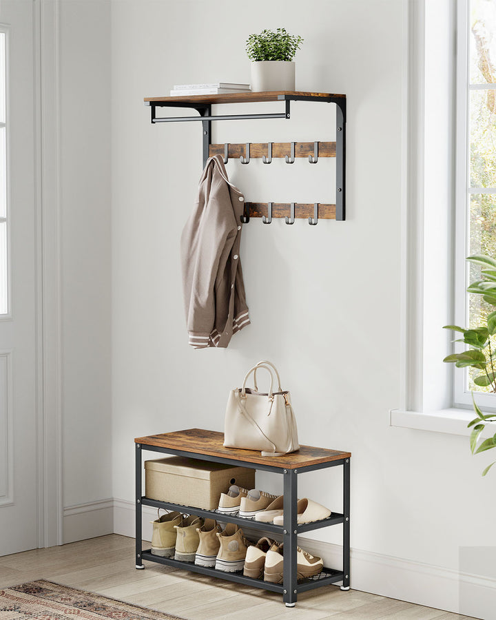 Industrial Storage Shoe Bench