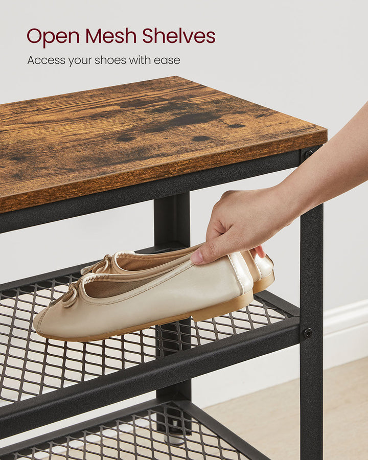 Industrial Storage Shoe Bench