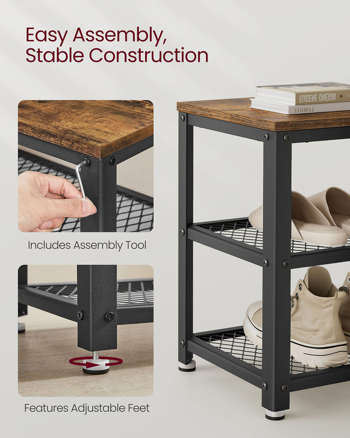 Industrial Storage Shoe Bench