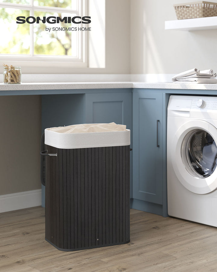 Bamboo Foldable Laundry Basket