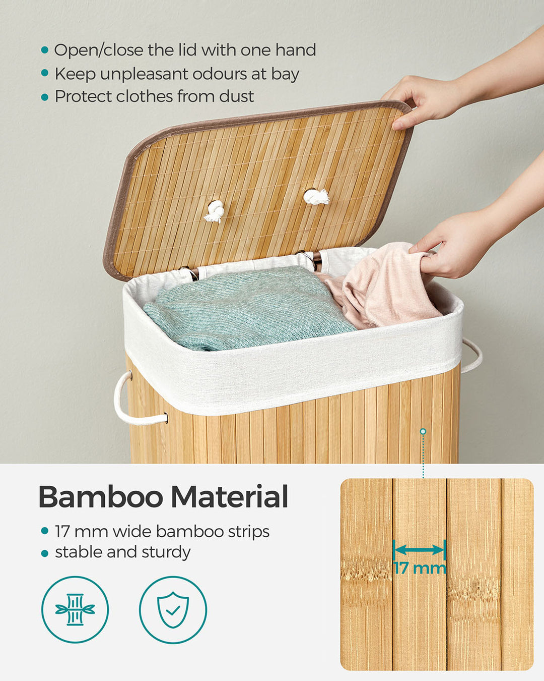 Bamboo Laundry Hamper