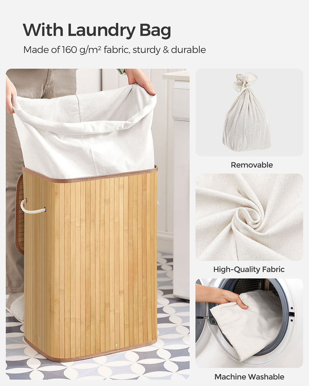 Bamboo Laundry Hamper