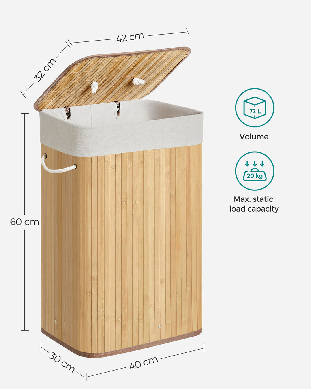 Bamboo Laundry Hamper