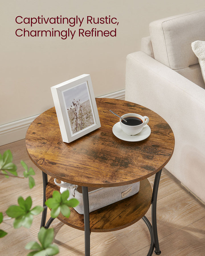 2 Shelves Side Table