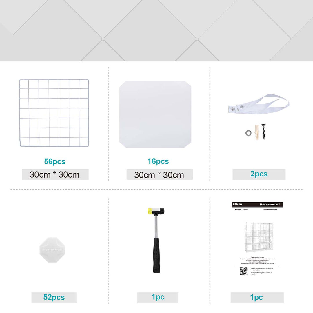 16 Mesh Cubes Organiser