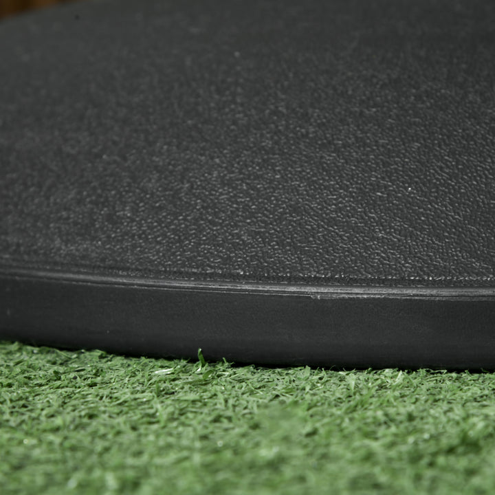 20kg Parasol Base Heavy Duty Cement Umbrella Base Round-Grey/Black