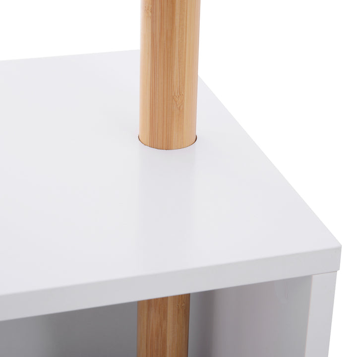 180 cm Coat Rack Storage Bench Hallway Tree Hat Hanger Entryway Stand Garment Organiser Bedroom Living Room