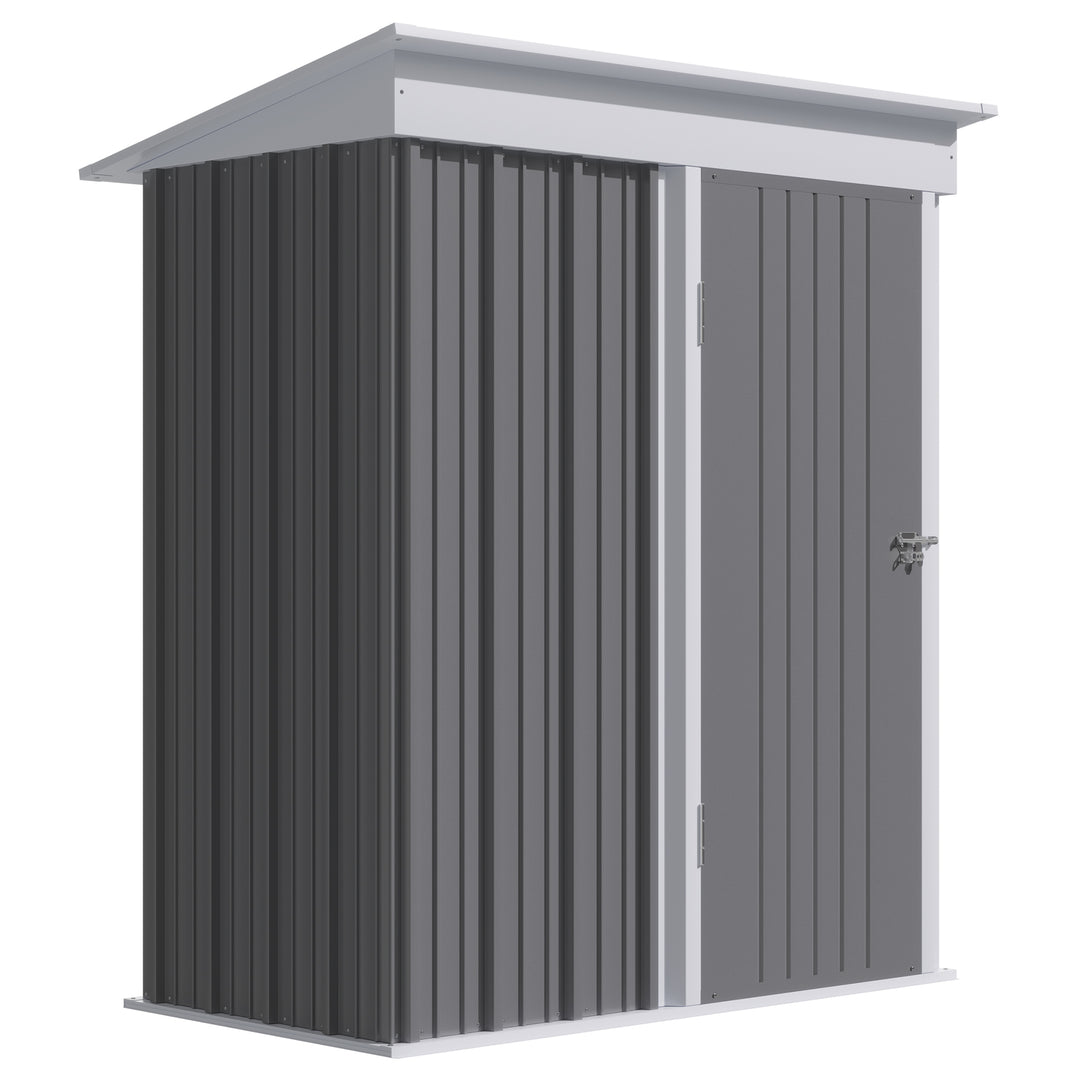 Metal Garden Shed for Tool Motor Bike, with Adjustable Shelf-Grey