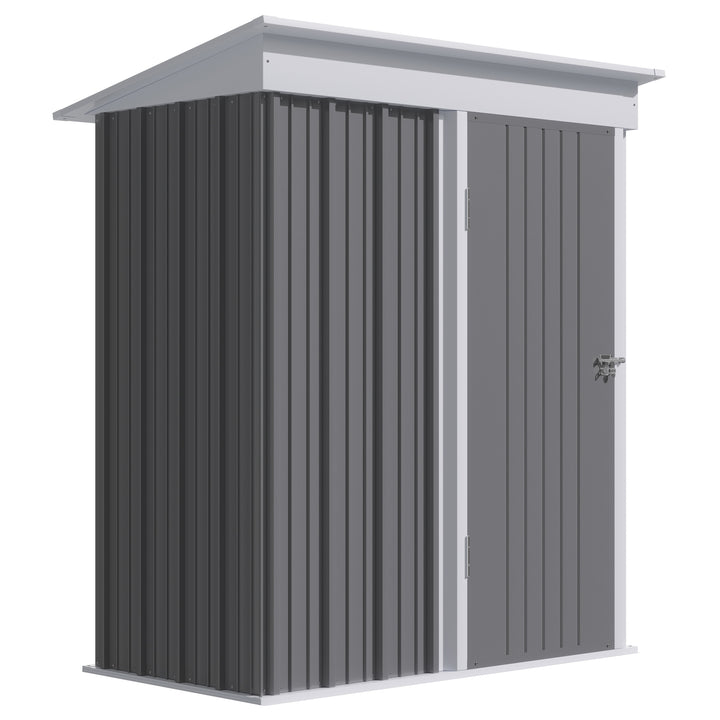 Metal Garden Shed for Tool Motor Bike, with Adjustable Shelf-Grey