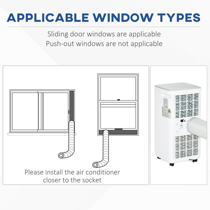 Air Conditioner Portable AC Unit with Remote Controller, White