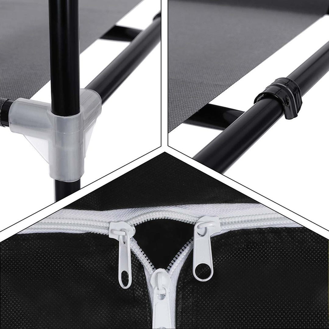 Canvas Hanging Rail Wardrobe