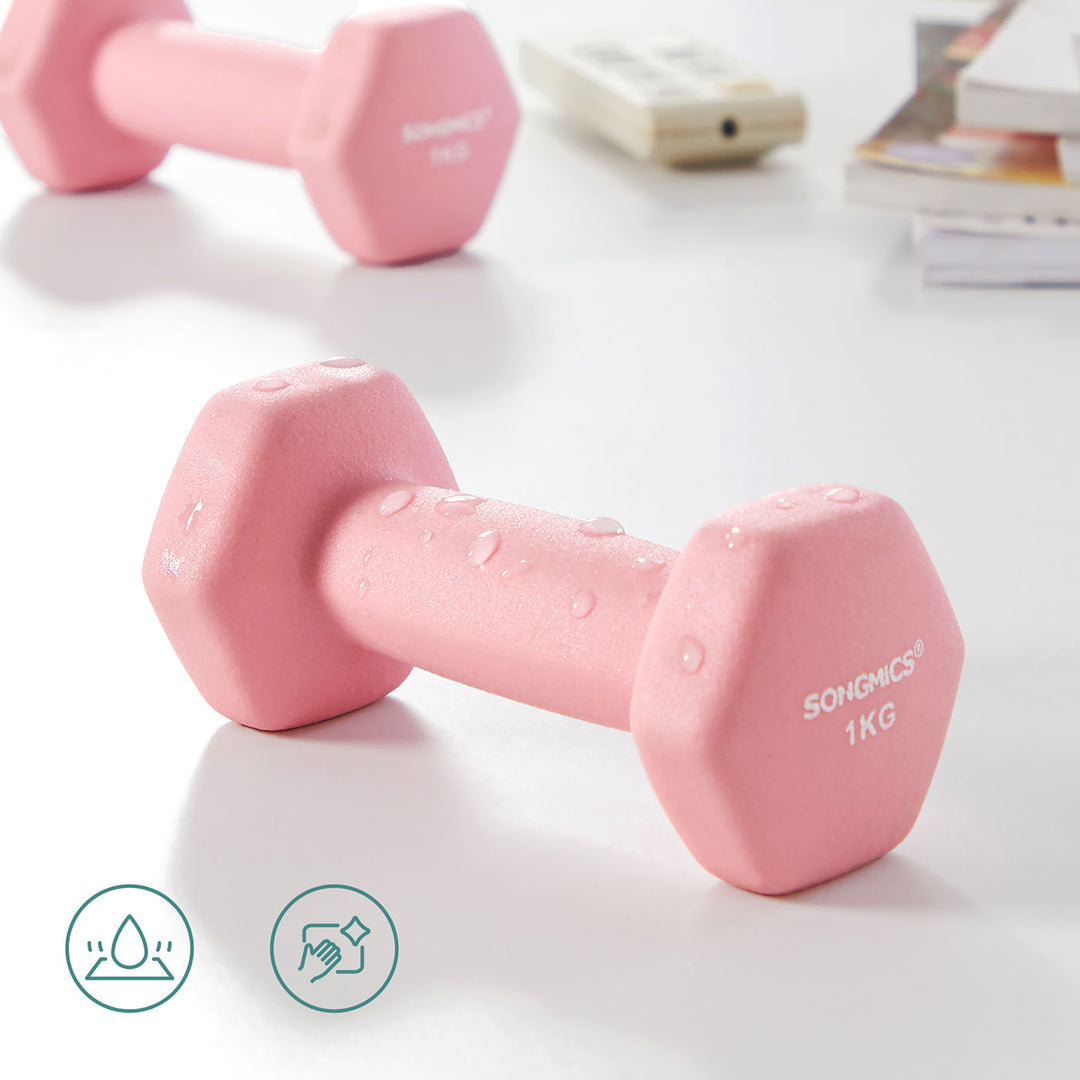 Hex Dumbbell Set with Storage Rack