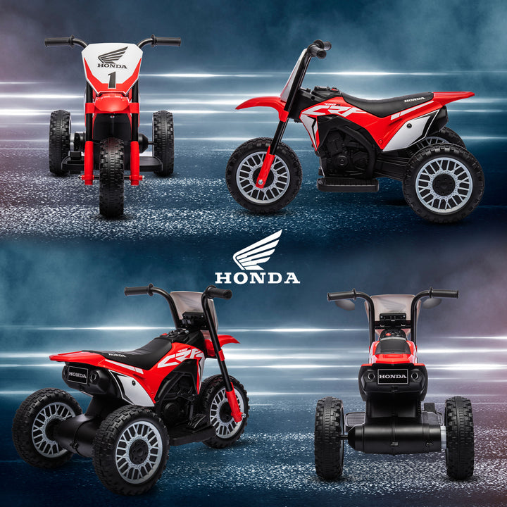 Kids Motorbike, 3 Wheels Kids Electric Bike with Horn-Red