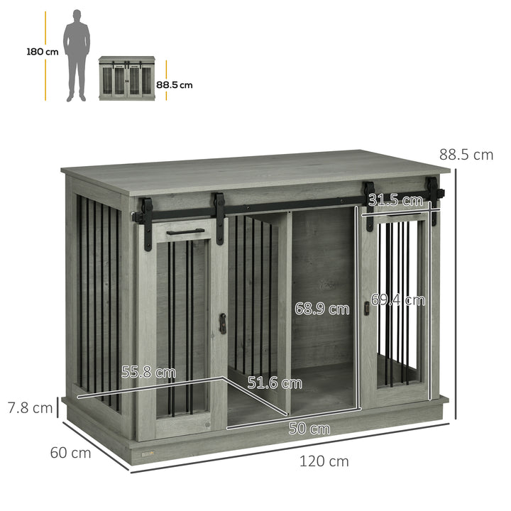 Dog Crate Furniture for Large Dogs, Double Dog Cage for Small Dogs