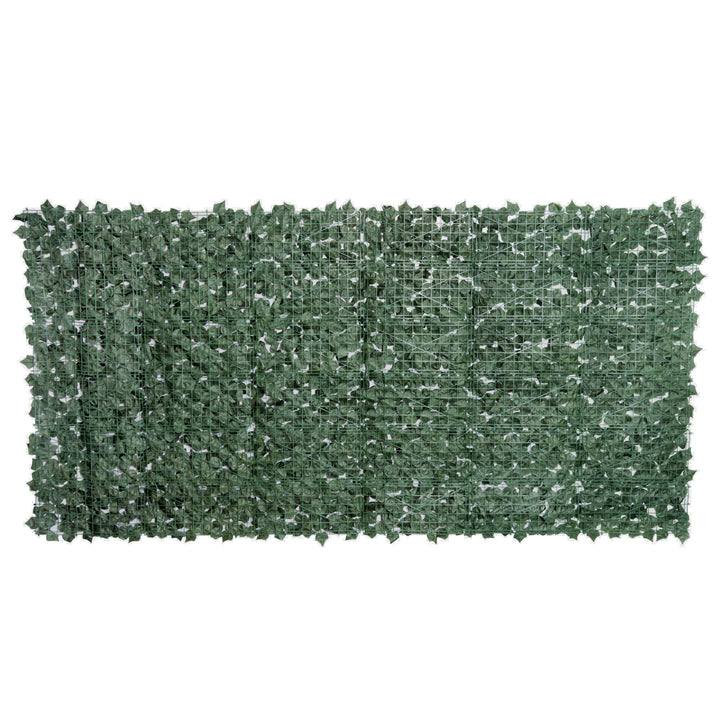 Artificial Leaf Screen Panel, 3x1.5 m-Dark Green