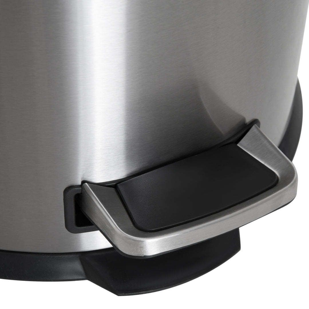Foot Pedal Bin Stainless Steel Metal Waste Rubbish Lid Kitchen Garbage 30L