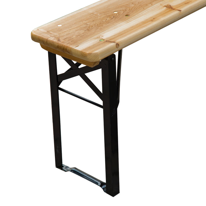 Picnic Wooden Table and Bench Set