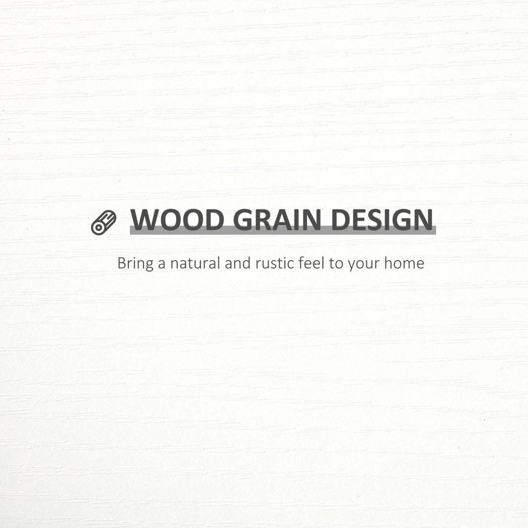 Set of 3 Wooden U-Shaped Floating Shelves Set Wall Mounted Hanging Bookshelf CD DVD Storage Display for Bedroom Living Room Kitchen, White