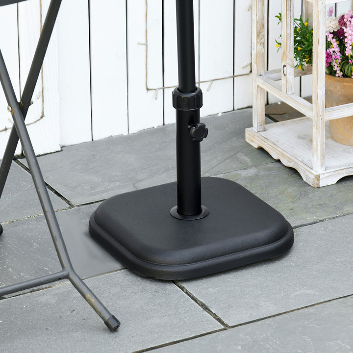 Concrete Garden Parasol Base Holder, Black
