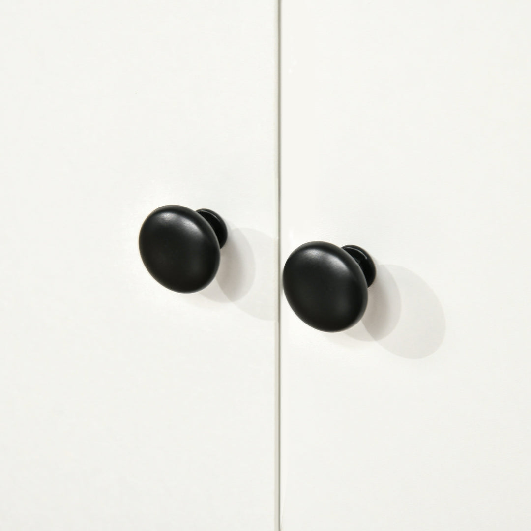 Freestanding Kitchen Cupboard, Modern Kitchen Storage Cabinet - White