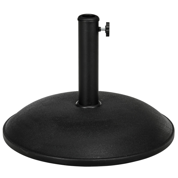 20kg Parasol Base Heavy Duty Cement Umbrella Base Round-Grey/Black